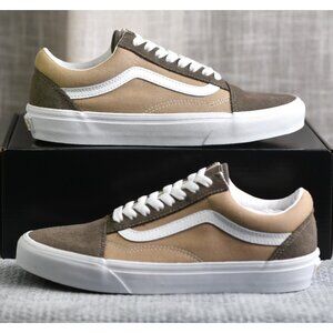 New! Size: 8 Women/6.5 Men | Old Skool Canvas Suede Shoes [Unisex] | Brown